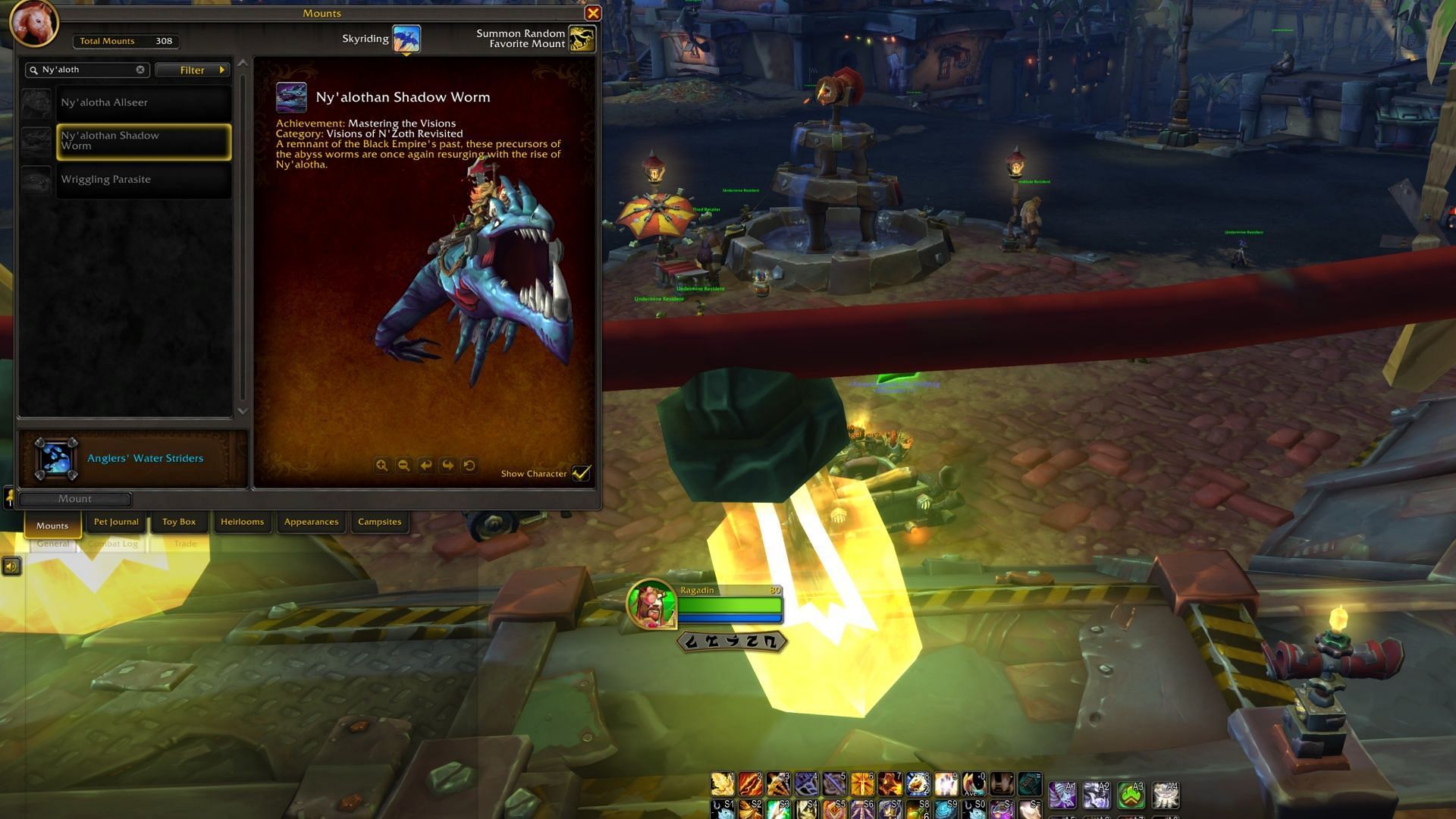 Grinding out achievements is the way to unlock the Shadow Worm (Image via Blizzard Entertainment)